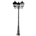 Aluminiumlichtpost 3M Outdoor Road LED Solar Antique Lampe Pole